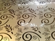 304 Etched Golden Mirror Stainless Steel Sheet For Wall Decorations