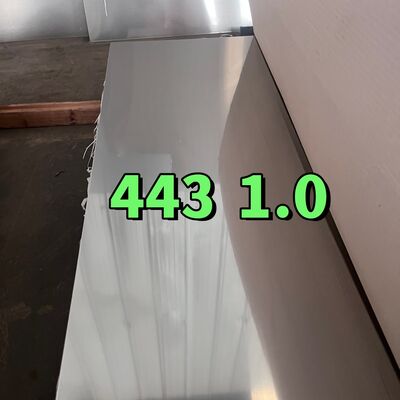 এএসটিএম এ২৪০ কোল্ড রোলড SUS443 UNS S44330 DIN1.4611 X2CrTi21 স্টেইনলেস স্টীল শীট 1.2*1220mm