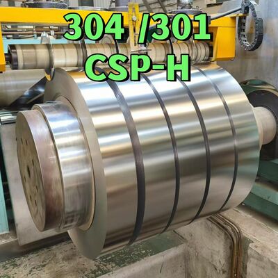 SUS 301 CSP-H ফুল হার্ড স্টেইনলেস স্টিল কয়েল স্ট্রিপ ০.১-৩.০মিমি স্লিট এজ সহ