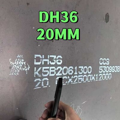 DH36 জাহাজ নির্মাণ ইস্পাত প্লেট ৩৫৫MPa ফলন শক্তি এবং ইমপ্যাক্ট পরীক্ষিত হাল কাঠামোগত ইস্পাত প্লেট সহ
