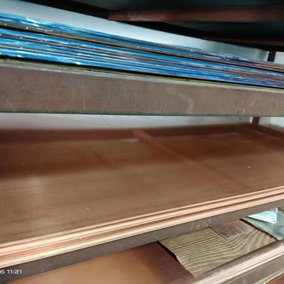 C10100 রেড কপার প্লেট শীট 3mm*1000*2000mm বৈদ্যুতিক তারের জন্য খাঁটি