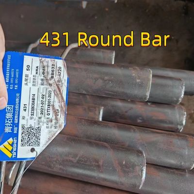 গরম ঘূর্ণিত SUS431 স্টেইনলেস স্টীল গোলাকার বার AISI 431 1.4057 গোলাকার শ্যাফ্ট
