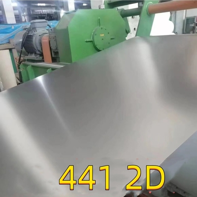 Aisi 441 1.4509 0.8 মিমি স্টেইনলেস স্টীল শীট 2D পৃষ্ঠতল 1220*2440mm অটোমোবাইল শিল্পের জন্য