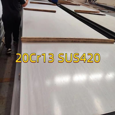 AISI 420 শীট TISCO 20Cr13 SUS420J1 430J2 DIN 1.4021 স্টেইনলেস স্টীল প্লেট 10-50mm
