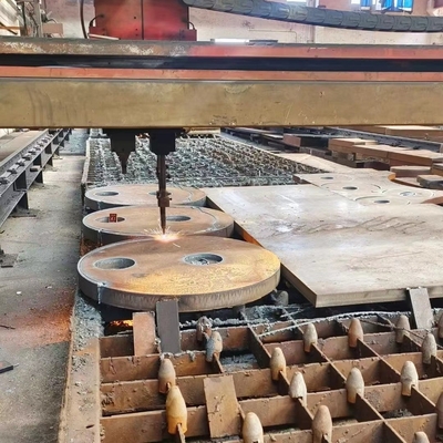 DIN EN10025-2 S355J2+N 1.0577 গ্রানুলেটর উপরের কেসিং স্টিল প্লেট 12 * 1524 * 6096mm