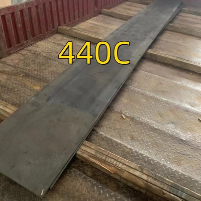 SUS440C স্টেইনলেস স্টীল ফ্ল্যাট প্লেট বার আকার 30MM X 115 X 2METER গরম ঘূর্ণিত 9Cr18Mo 440C