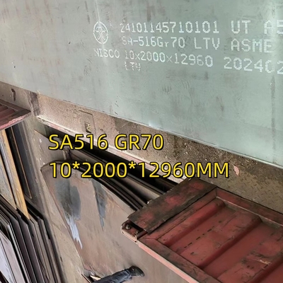 কার্বন ইস্পাত ASTM A-516 Gr 70 প্লেট (6 FT প্রস্থ X 40 FT দৈর্ঘ্য) বেধ 3/8 IN EN10204 3.1 Cert অনুযায়ী