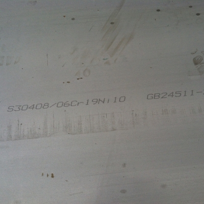 ASTM A240 TP304 S30408 1.4301 স্টেইনলেস স্টীল প্লেট NO.1 পৃষ্ঠতল 1500x3000mm আকার