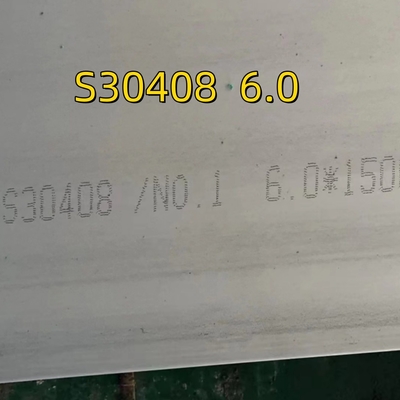 ASTM A240 TP304 S30408 1.4301 স্টেইনলেস স্টীল প্লেট NO.1 পৃষ্ঠতল 1500x3000mm আকার