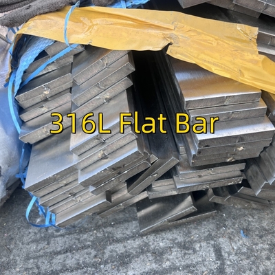 TP316L 1.4404 হেয়ারলাইন ব্রাশ স্টেইনলেস স্টীল ফ্ল্যাট বার জন্য সিঁড়ি হ্যান্ডেল AISI 316L ফ্ল্যাট বার