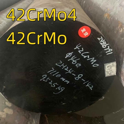 42CrMo হট রোলড ফোরড গোলাকার বার OD 460mm 42CrMo4 DIN1.7225 quenching এবং tempering গরম