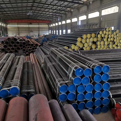 উচ্চ তাপমাত্রা সেবা জন্য ASTM A106 Gr B কার্বন SMLS ইস্পাত পাইপ মধ্যে 24 "Sch-Std PE মধ্যে বিজোড় পাইপ