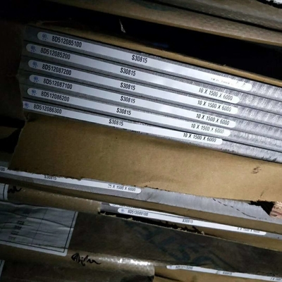 Astm A240 DIN / EN 1.4835 253MA UNS S30815 গরম ঘূর্ণিত স্টেইনলেস স্টীল প্লেট 8.0*1500*6000mm