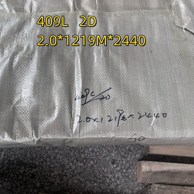 গ্রেড 409L 1.4510 কোল্ড রোলড স্টেইনলেস স্টীল শীট 0.5-3 মিমি 2B 2D সমাপ্ত SUH409L