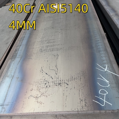 40Cr গরম ঘূর্ণিত কার্বন ইস্পাত প্লেট AISI 5140 খাদ ইস্পাত প্লেট 4 * 1270 * 2000MM শিল্প যন্ত্রাংশ জন্য
