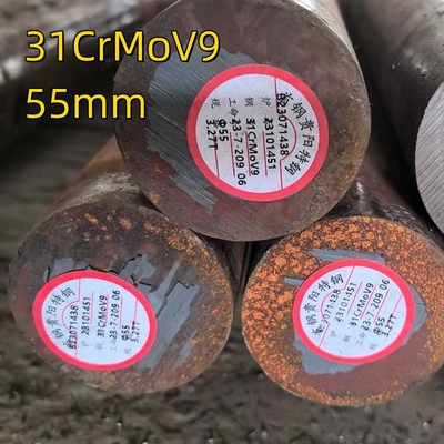 গরম ঘূর্ণিত খাদ উপাদান 31CrMoV9 DIN 1.8519 EN 10085-2001 গোলাকার বার ব্যাসার্ধ 75mm