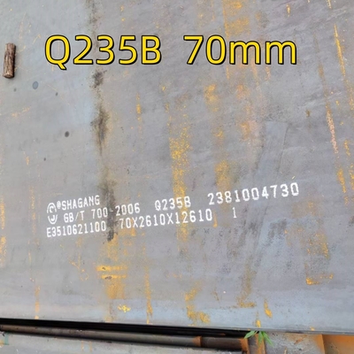 Q235B /ASTM A36 গরম ঘূর্ণিত এমএস কার্বন ইস্পাত প্লেট কাটিং স্টিল প্লেট নির্মাণের জন্য