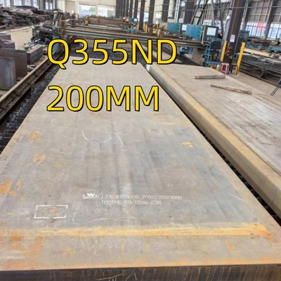 কার্বন স্ট্রাকচারাল স্টিল প্লেট শীট S355J2 +N গরম ঘূর্ণিত কার্বন স্টিল প্লেট Q355ND 200MM