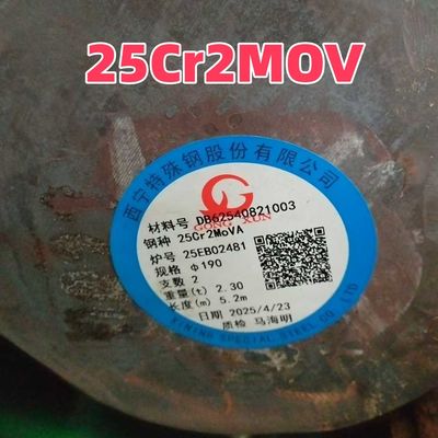 গরম রোলড ফোরজড ইস্পাত 25Cr2MoVA অ্যালোয় ইস্পাত রাউন্ড বার 150*6000mm মাল্টিডায়ামিটার শ্যাফ্ট