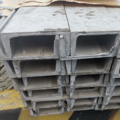 গরম ঘূর্ণিত ASTM A276 TP316L স্টেইনলেস স্টীল চ্যানেল বার ইউ চ্যানেল 100 * 53 * 6 মিমি