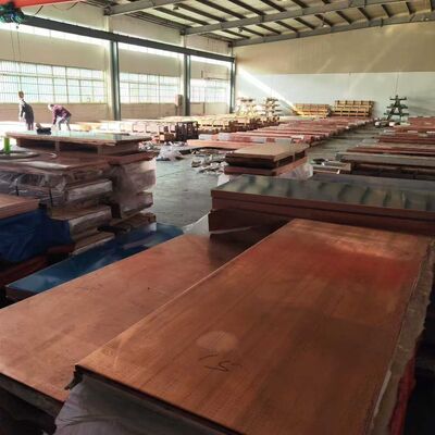 পিওর কপার প্লেট C1100 T2 99.9% Cu হট রোল্ড শিট 0.5mm - 20mm পুরুত্ব 600mm প্রস্থ
