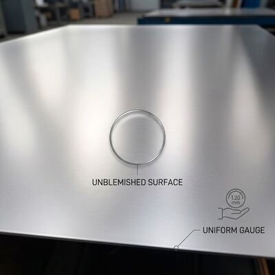 Marine Grade 316L Stainless Steel Sheet ASTM A240 Cold Rolled 2B Finish For Coastal Projects