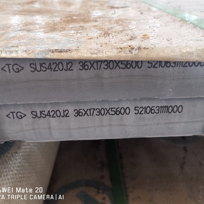 30Cr13/ EN 1.4028 / DIN X30Cr13 / JIS SUS 420J2 সার্জিক্যাল যন্ত্রপাতি জন্য স্টেইনলেস স্টীল প্লেট